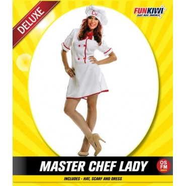 Costume Adult Chef Master Lady