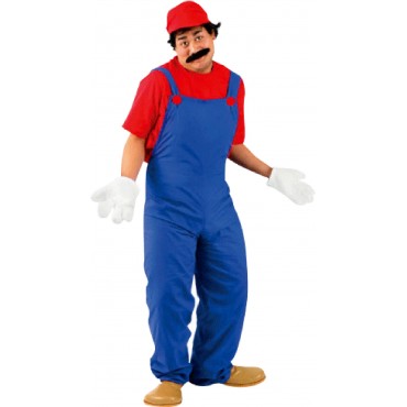 Costume Adult Mario Plumber...