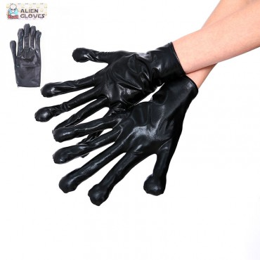 Gloves Alien Long Black