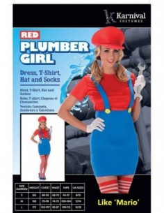 Costume Adult Mario Female M